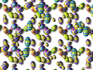 3D Flying Easter Eggs Screen Saver screenshot